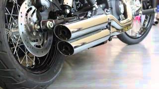 VANCE&HINES ツインスラッシュ スリップオンマフラー クローム VANCE&HINES ツインスラッシュ スリップオンマフラー クローム