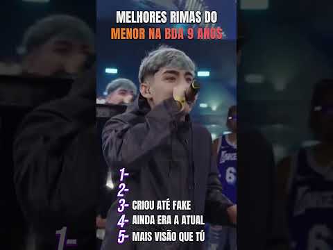 MELHORES RIMAS DO MENOR NA BDA 9 ANOS #menor #batalhadaaldeia #bda9anos #bda #rimas