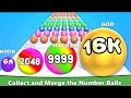 NOOB VS PRO VS HACKER VS GOD in Number Ball 3D-Merge Game (2-32K)