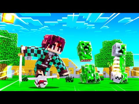 Oxilac -  I TURN INTO AN ULTRA POWERFUL DEMON SLAYER IN MINECRAFT!!  (ultra cheat)
