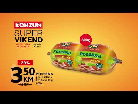 SUPER VIKEND donosi SUPER UŠTEDE u Konzumu! 30.09.-03.10.