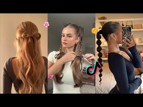 Easy and cute hairstyles for straight hair🎀🌞