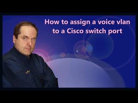 How to assign a voice vlan to a Cisco switch port