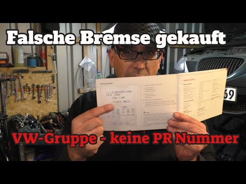 Bought the wrong brake - VW Group - PR numbers