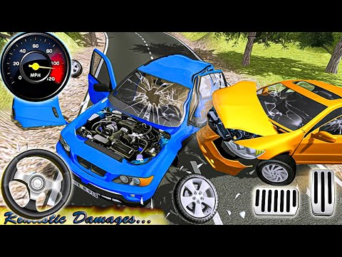 Stunt Car Crash Simulator Game - Mega Ramp Car Race - Android Gameplay