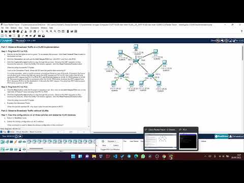 3.2.8 Packet Tracer - Investigate a VLAN Implementation