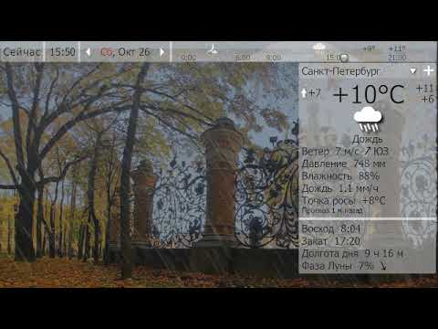 Погода. Санкт-Петербург. 25 - 27 октября 19 г.