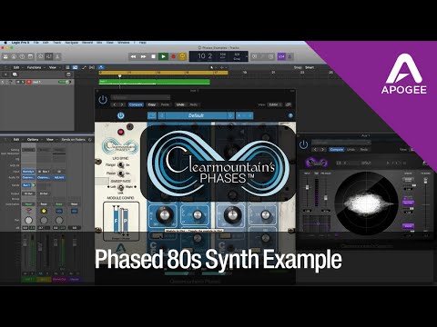 Clearmountain's Phases Plugin by Apogee - Flanger/Phaser 80s Synth Example