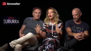 Interview Filippo Nigro, Claudia Gerini, Francesco Acquaroli SUBURRA: LA SERIE video