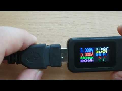 USB тестер KEWEISI KWS-MX18L з пам'яттю та розрахунком ємності батареї.