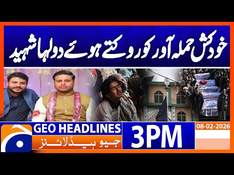 Groom-to-be martyred while stopping suicide bomber in Isb blast | Geo News 3PM Headlines | 8 Feb 26