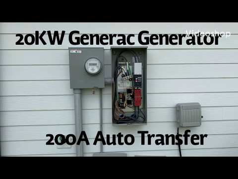 20 KW Generac Transfer switch