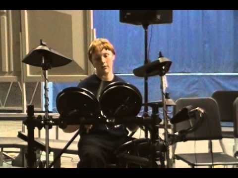 Jerry Larrabee III Drum Set Solo/Christmas Concert 2012