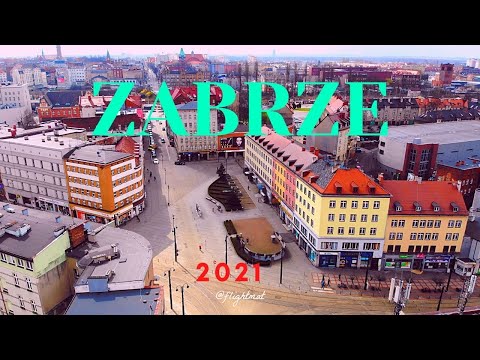 Zabrze z lotu drona 2021