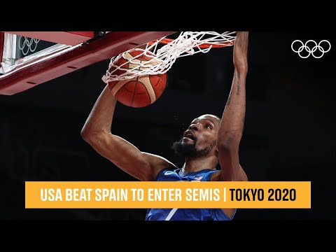 USA finish strong to beat Spain 🏀  | #Tokyo2020 Highlights