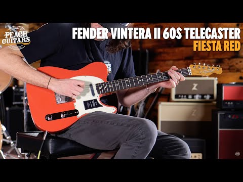 Fender Vintera II '60s Telecaster w/Rosewood Fretboard Fiesta Red Brass Saddles image 13