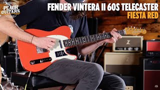 Video thumbnail for No Talking...Just Tones | Fender Vintera II 60s Telecaster | Rosewood - Fiesta Red by Peach Guitars