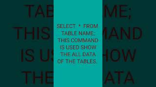 Select command, #select #sql #database 