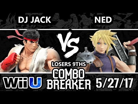 Combo Breaker 2017 Smash 4 - TGL | DJ Jack (Ryu) vs Ned (Cloud) - WiiU Losers 9ths