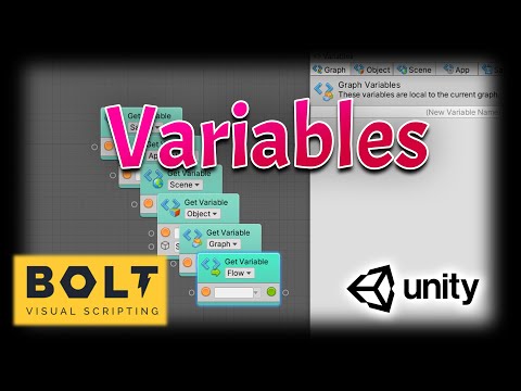 Unity-Bolt Part 10: Variables - Getting Started with Bolt(Visual Scripting) Tutorial