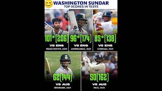 The unsung hero 👏Washington Sundar has played some clutch innings in his short Test  for India 🇮🇳✨