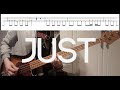 Radiohead - Just - Bass Cover With TABS