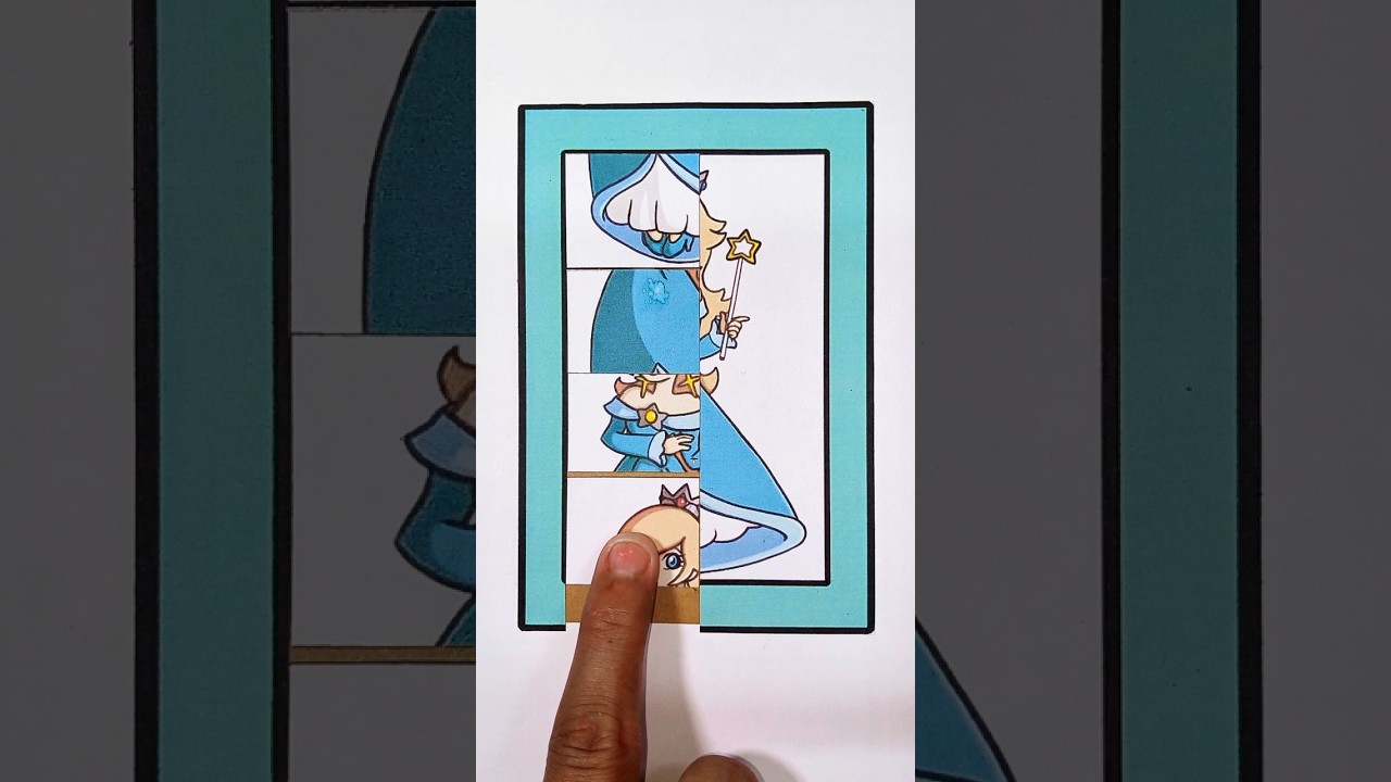 Princess Rosalina Super Mario Galaxy Papar Sliding Challenge Game 🧩 #supermario #craftgame