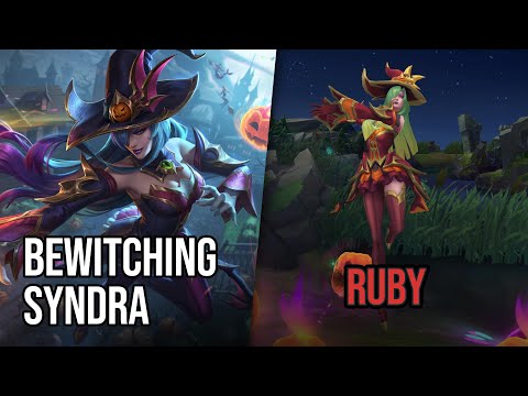 Ruby Bewitching Syndra Skin | League of Legends | Chromas Skin