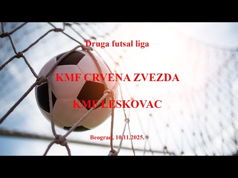 KMF CRVENA ZVEZDA - KMF LESKOVAC, Druga futsal liga Srbije, 8.kolo, 10.11.2025.