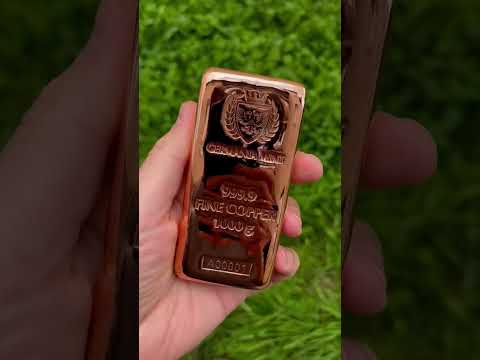 COPPER CAST BARS 1 KG (1000g) Germania Mint