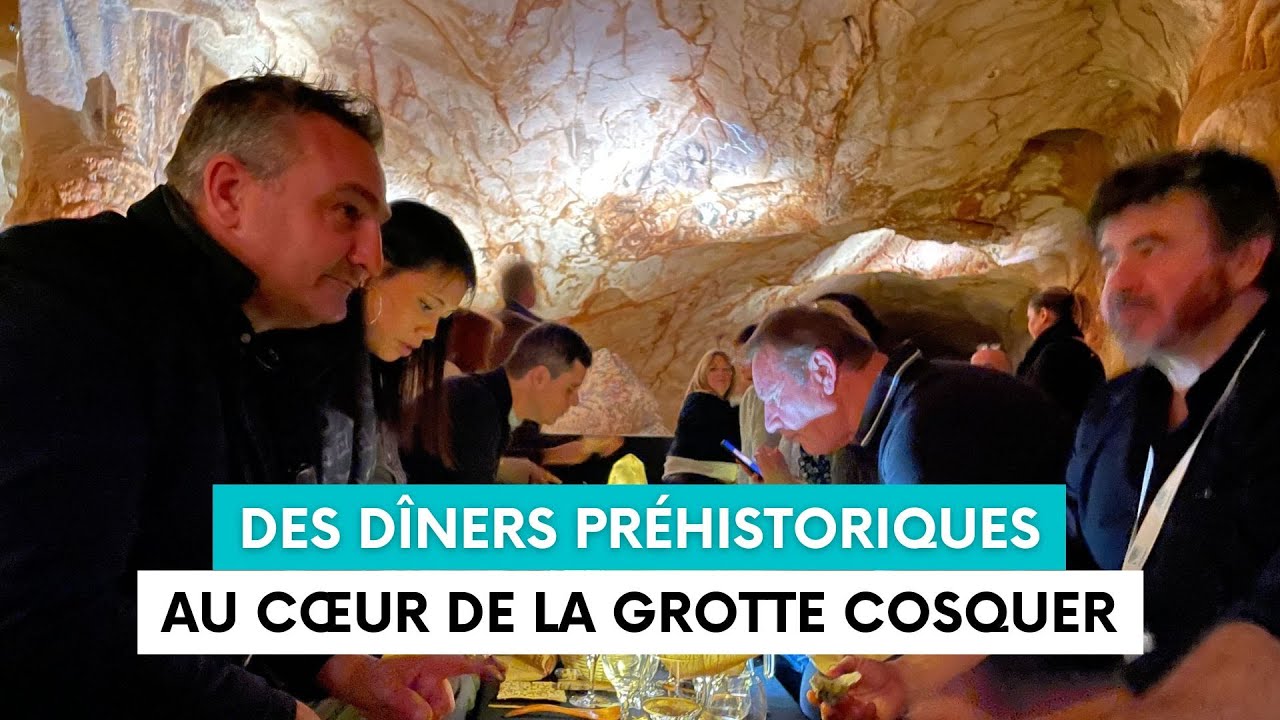 Des dîners préhistoriques insolites au cœur de la réplique de la grotte Cosquer