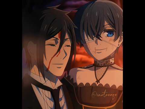 Sebastian & Ciel 🖤😆 #blackbutler #manga #anime #sebastianmichaelis #cielphantomhive #fyp