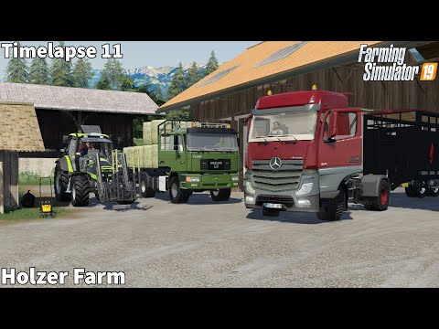 Buying More Sheeps, Storage of Grass & Hay Bales│Holzer Farm│FS 19│Timelapse#11