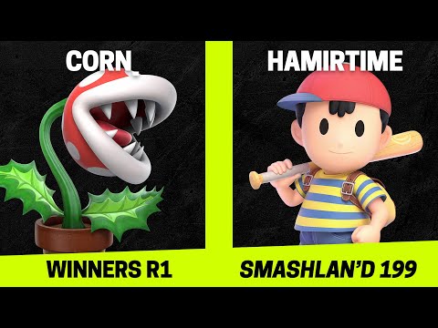 SmashLAN'd 199 Winners R1 - Corn_ (Piranha Plant) vs HamirTime (Ness) - SSBU Tournament