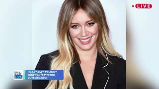 Hilary Duff Confronts Photographer Outside Home