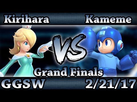 GGSW 21 - Kirihara (Rosalina) Vs. Kameme (Sheik,MegaMan) Smash Wii U Grand Finals - Smash 4