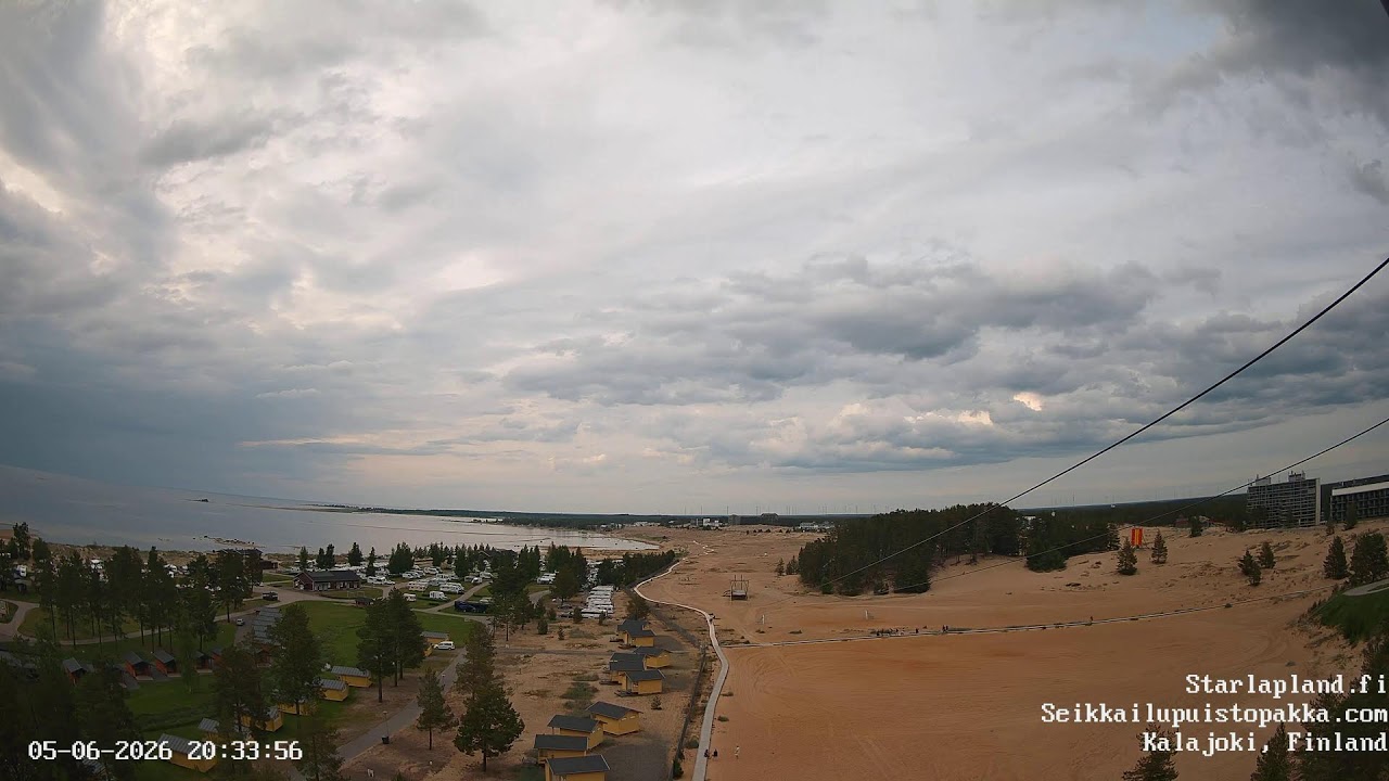 Live webcam view of Dunas y playa de Hiekkasärkät, Kalajoki
