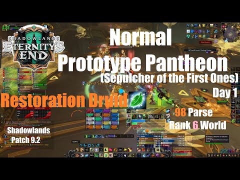 Normal Prototype Pantheon - Resto Druid - Sepulcher of the First Ones -World of Warcraft Shadowlands