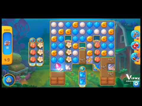 Fishdom. 9305 level no boosters and diamonds. 14 moves
