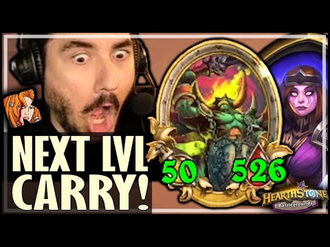 THE CARRY HAS REACHED A NEW HIGH! - Hearthstone Battlegrounds