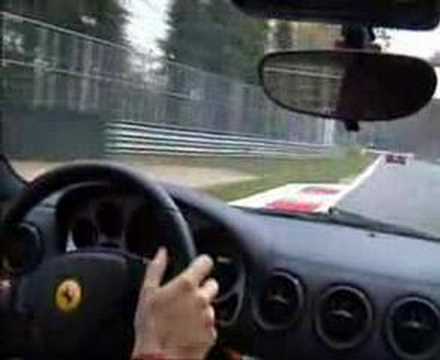 Ferrari 360 chases a F50 around Monza