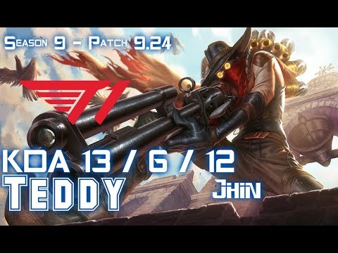 T1 Teddy JHIN vs EZREAL ADC - Patch 9.24 KR Ranked