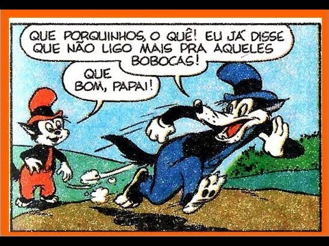 Lobão e os 3 porquinhos - Questão de interpretação, Quadrinhos Disney