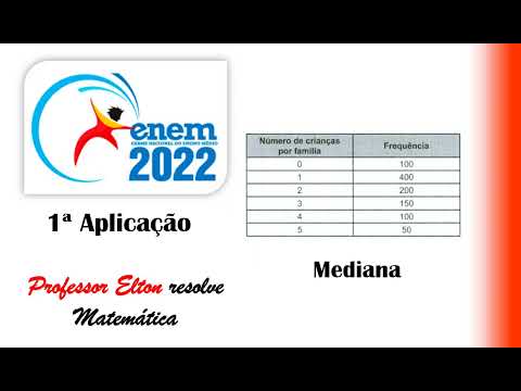ENEM 2022 - Mediana - Uma das informações que pode auxiliar no dimensionamento do número