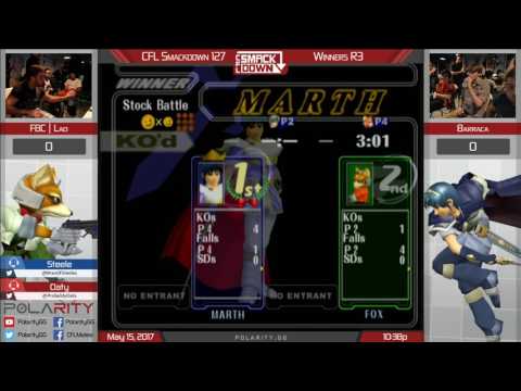 CFL Smackdown 127 Melee - FBC | Lad (Fox) vs Barraca (Marth) - Winners R3