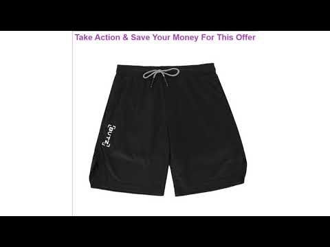 Summer new men's sports shorts 2 in 1 safety pocket sexy running shorts men's double layer breatha