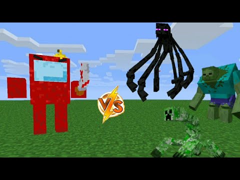 Impostor Boss vs Mutant Zombie, Mutant Enderman, and Mutant Creeper |Minecraft