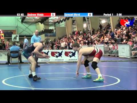 Andrew Webb vs. Samuel Ward at 2013 FILA Cadet Nationals - FS