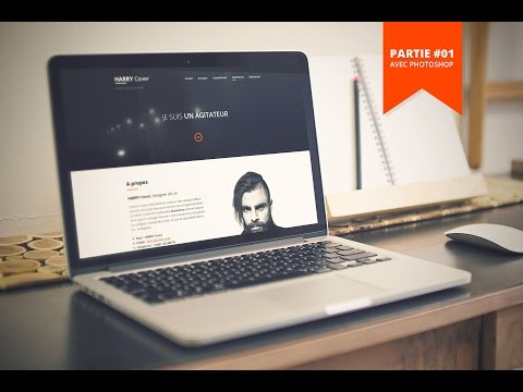 TUTO WEB DESIGN COMMENT CREER TON SITE CV PORTFOLIO AVEC PHOTOSHOP