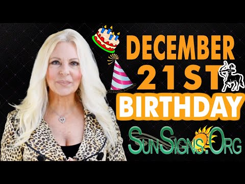 ♐️ Born On December 21st - Happy Birthday - Today's Zodiac Horoscope Personality - SunSigns.Org